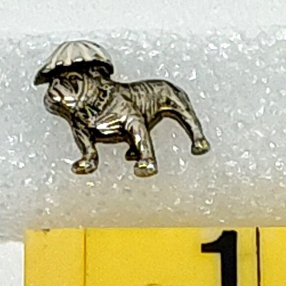 Mack Truck Bulldog Gold Tone Lapel Pin Vintage Collectible Missing Clip 1" X 1" - Picture 4 of 4